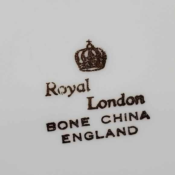 Royal London Teacup and Saucer Orchid Vintage - Picture 7 of 9